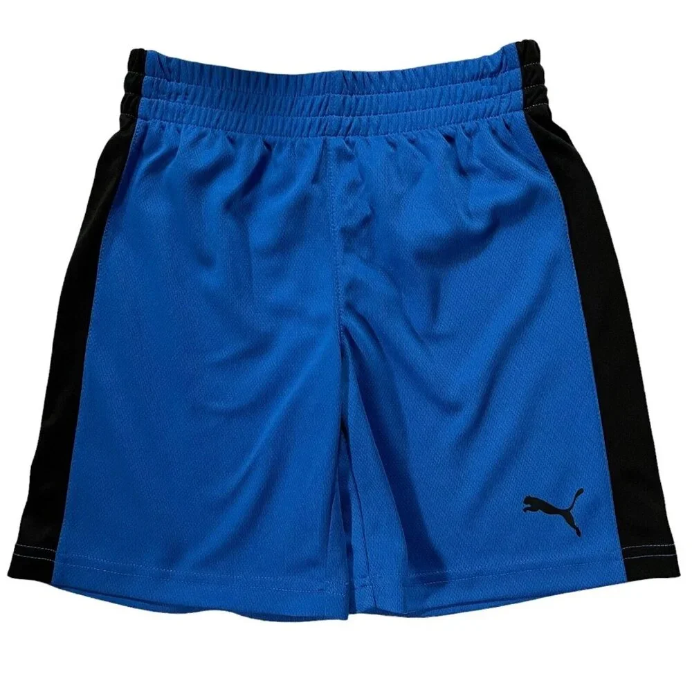 Puma Little Boys T-Shirt & Shorts Outfit Set Size 5 Blue-Black Short Sleeves‎ - Picture 3 of 4